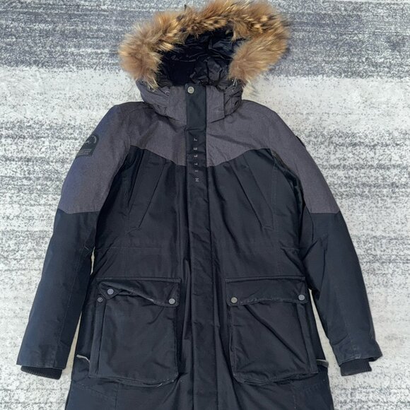 Millet Duck Down Parka – Raccoon Fur Trim, Detachable Hood - Picture 1 of 7